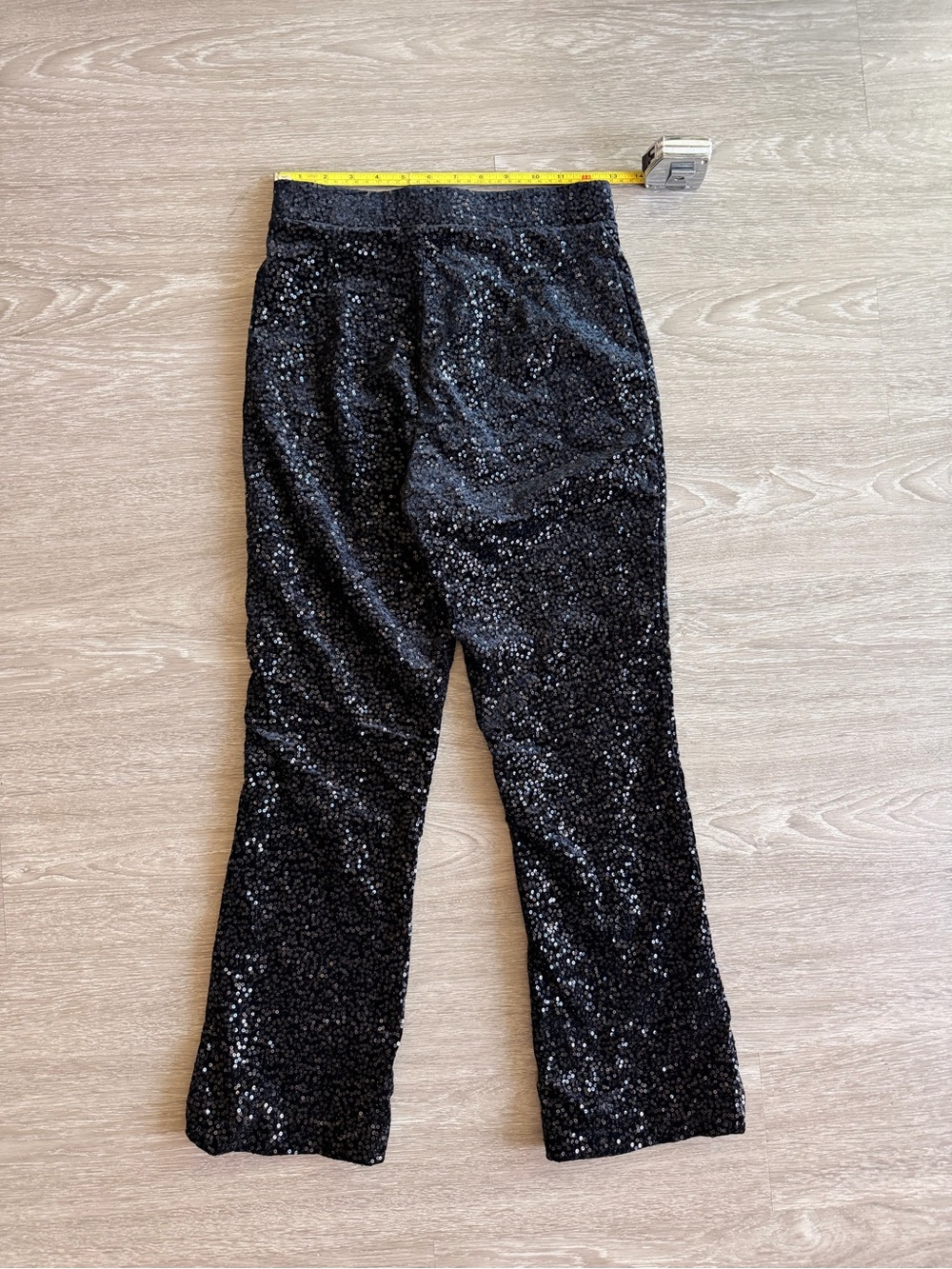 Zara Black Sequin Stretch Girls' Pants